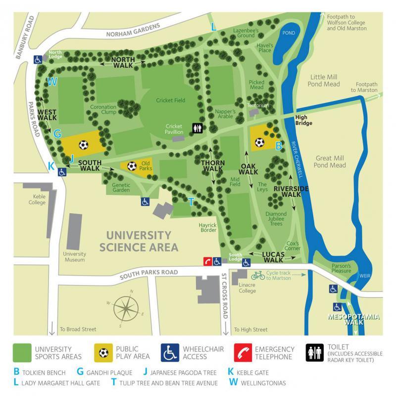 Map of University Parks